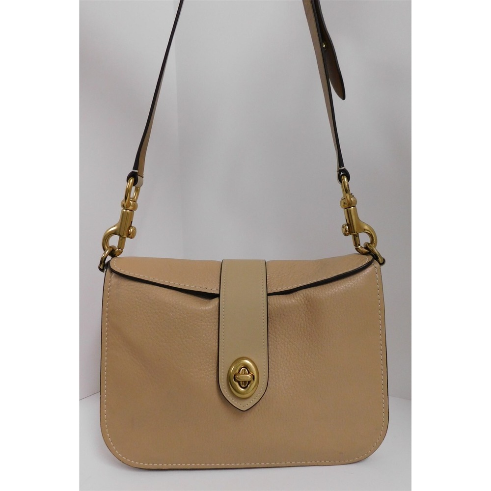Coach Page 27 29217 Beige White Glove Tanned Leather Shoulder Bag‎